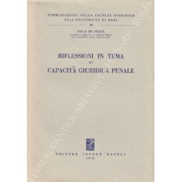 Riflessioni in tema di capacità giuridica penale