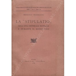 La stipulatio nell'età imperiale romana