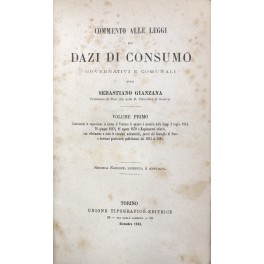 Commento alle leggi sui dazi di consumo