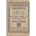 Astrologische kalender 1922 met maantafel en aspectarium