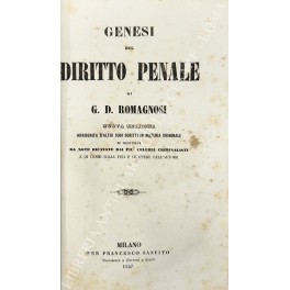 Genesi del diritto penale