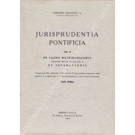 Jurisprudentia pontificia. De causis matrimonialibus