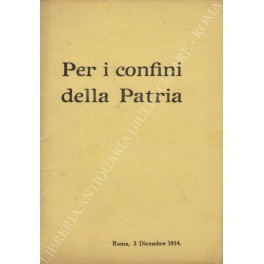 Per i confini della Patria