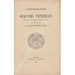 Commemorazione di Giacomo Venezian