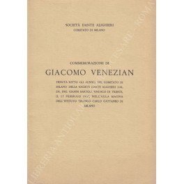 Commemorazione di Giacomo Venezian