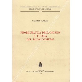 Problematica dell'osceno e tutela del buon costume