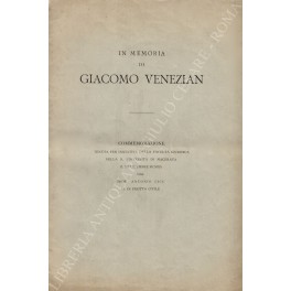 In memoria di Giacomo Venezian