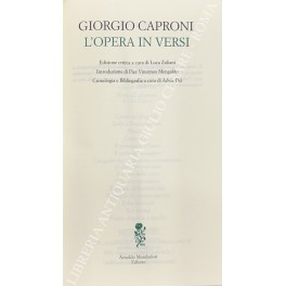 L'opera in versi