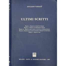 Ultimi scritti