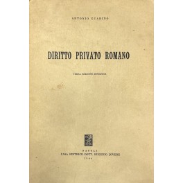 Diritto privato romano. Lezioni istituzionali di diritto romano