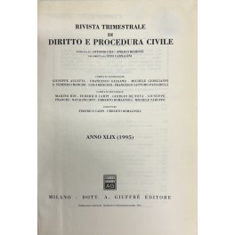 Rivista trimestrale di diritto e procedura civile