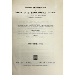 Rivista trimestrale di diritto e procedura civile