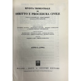 Rivista trimestrale di diritto e procedura civile