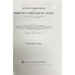 Rivista trimestrale di diritto e procedura civile