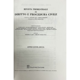 Rivista trimestrale di diritto e procedura civile