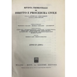 Rivista trimestrale di diritto e procedura civile