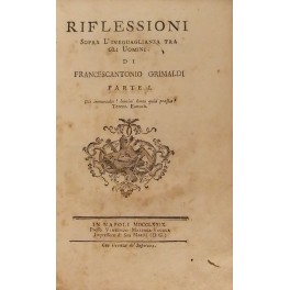 Riflessioni sopra l'ineguaglianza tra gli uomini