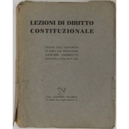 Lezioni di diritto costituzionale