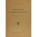 Il mandato in diritto romano. Corso di lezioni svo