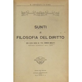 Sunti di filosofia del diritto dalle lezioni 