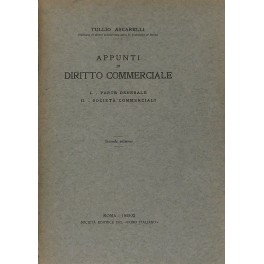 Appunti di diritto commerciale. 