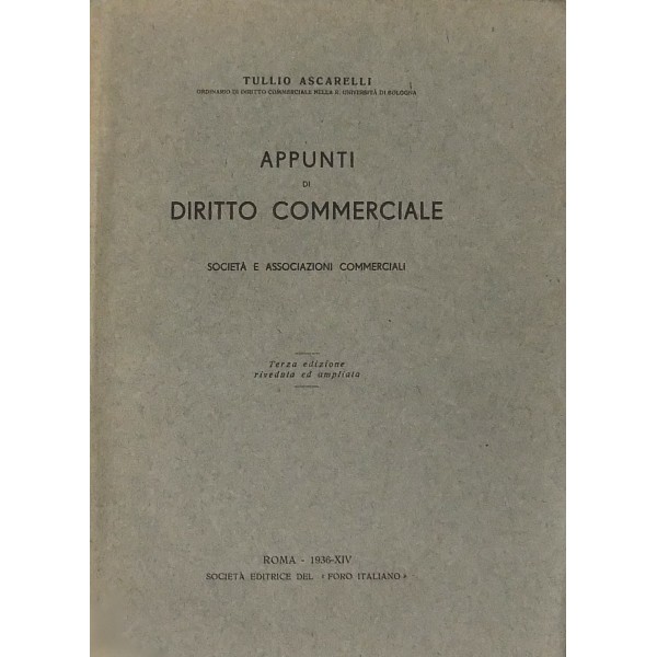 Appunti di diritto commerciale (Italian Edition)