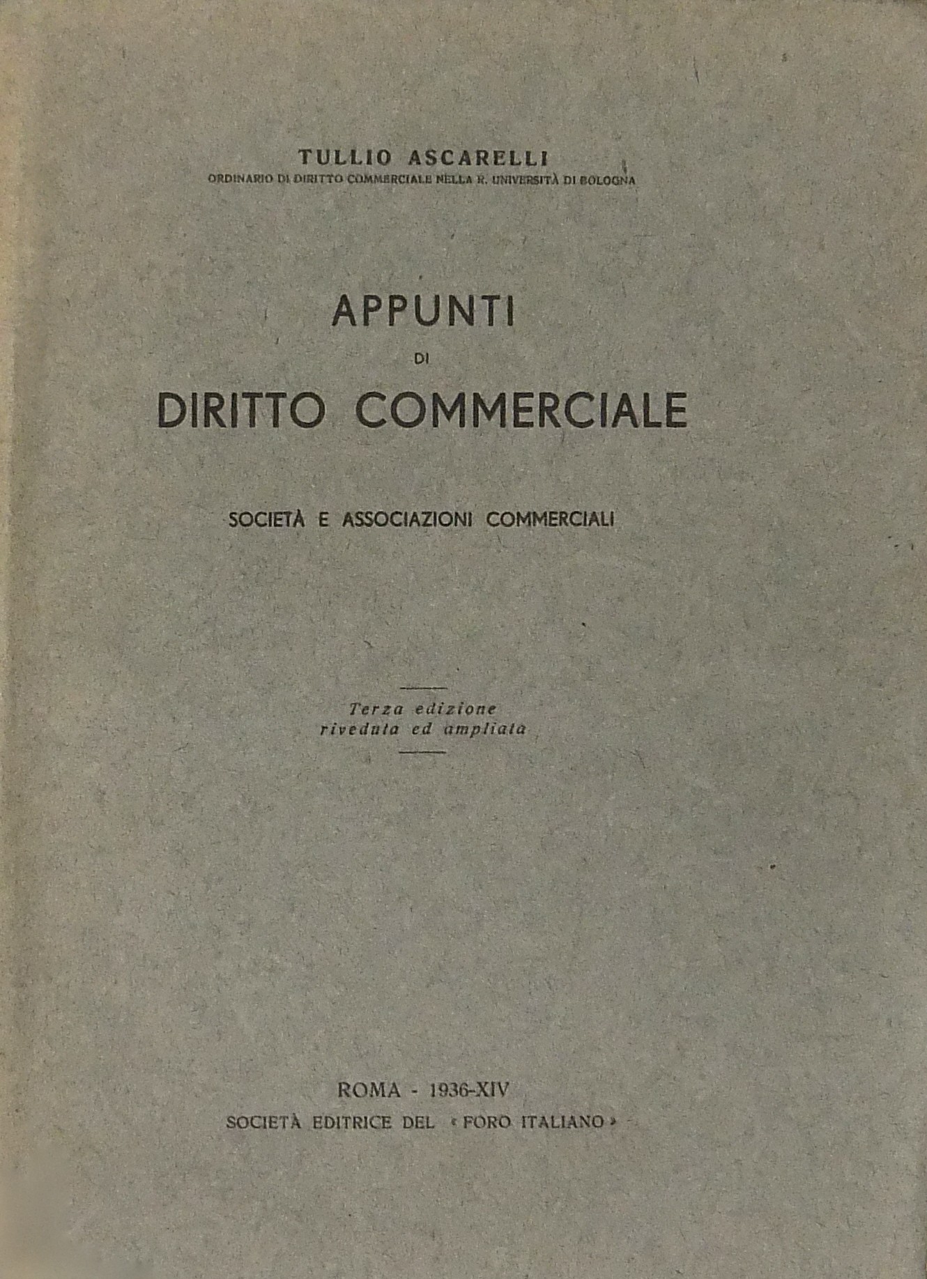 Appunti di diritto commerciale (Italian Edition)