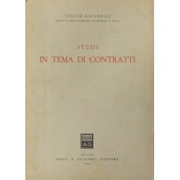 Studi in tema di contratti