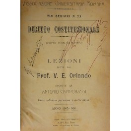 Diritto costituzionale. Diritto pubblico interno