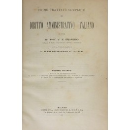 Primo trattato completo di diritto amministrativo italiano. Vol. VIII