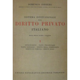 Sistema istituzionale del diritto privato italiano