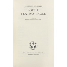 Poesie - Teatro - Prose