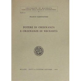 Potere di ordinanza e ordinanze di necessità