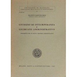 Giudizio di ottemperanza e giudicato amministrativo