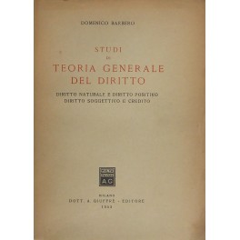 Studi di teoria generale del diritto