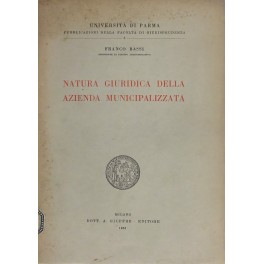 Natura giuridica dell'azienda municipalizzata