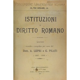 Istituzioni di Diritto Romano