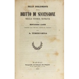 Dello svolgimento del dritto di successione nella storia romana