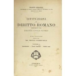 Istituzioni di diritto romano comparato col dirittcivile patrio