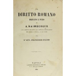 Il diritto romano privato e puro