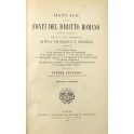 Manuale delle fonti del diritto romano secondo i r