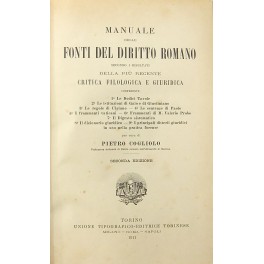 Manuale delle fonti del diritto romano