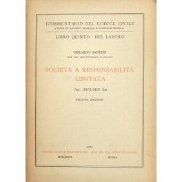 Società a responsabilità limitata. Art. 2472-2497 bis