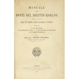 Manuale delle fonti del diritto romano