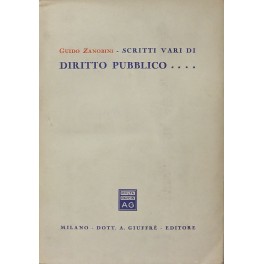 Scritti vari di diritto pubblico