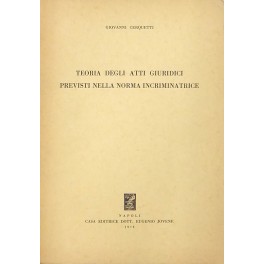 Teoria degli atti giuridici previsti nella norma incriminatrice