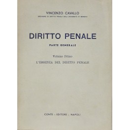 Diritto penale. Parte generale.