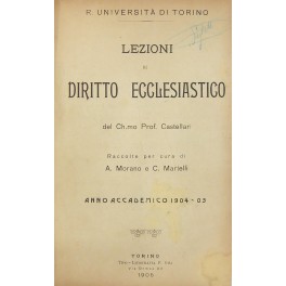 Lezioni di diritto ecclesiastico.