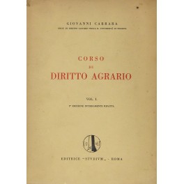 Corso di diritto agrario. Vol. I. Vol. II