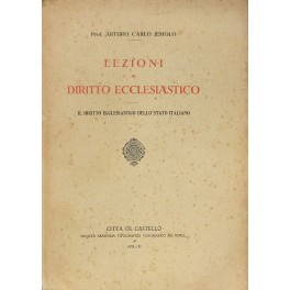 Lezioni di diritto ecclesiastico. Il diritto ecclesiastico dello Stato italiano